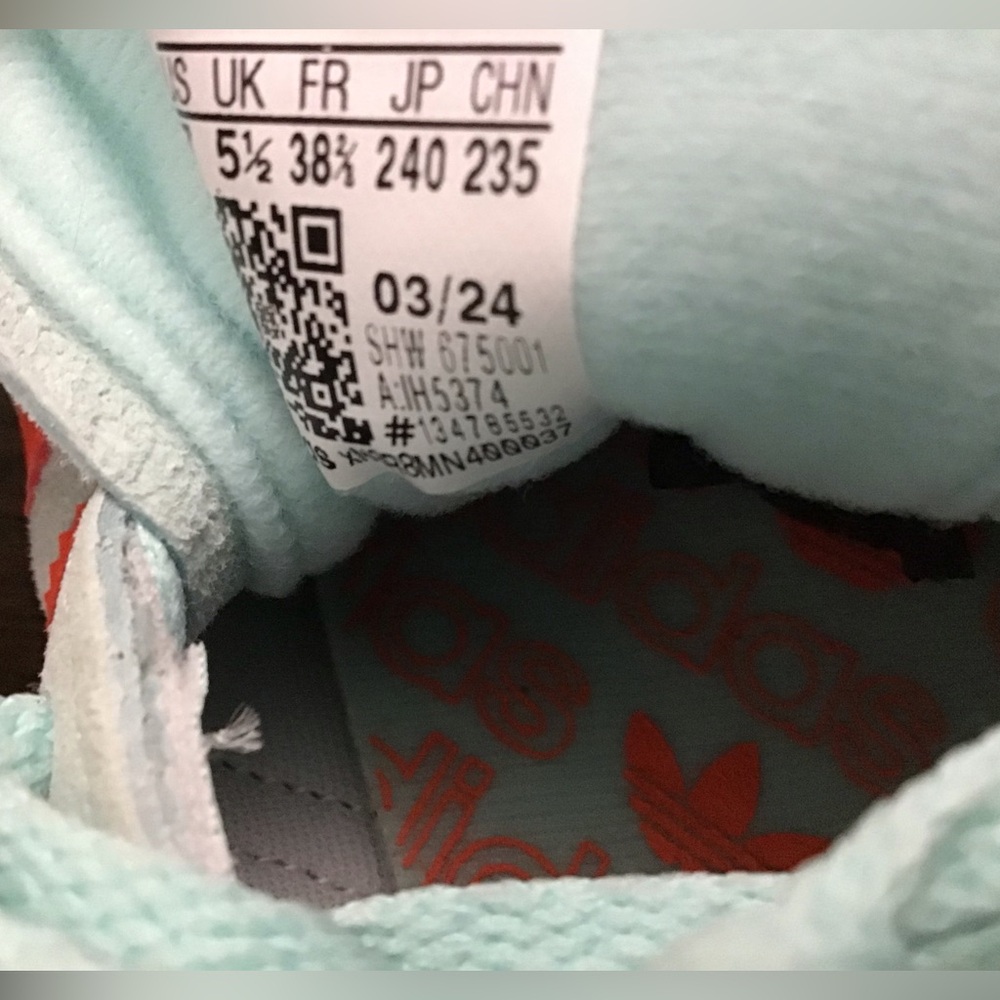 Adidas Handball Spezial Semi Flash Aqua Women’s Size 7 - Picture 10 of 10
